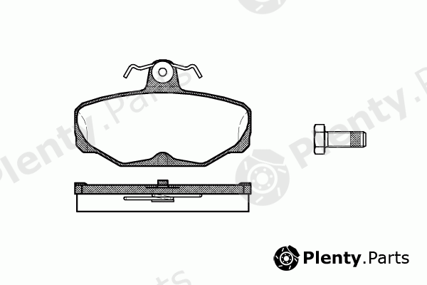  REMSA part 0205.00 (020500) Brake Pad Set, disc brake