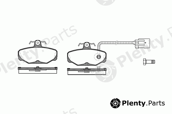  REMSA part 0205.12 (020512) Brake Pad Set, disc brake