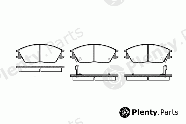  REMSA part 0224.02 (022402) Brake Pad Set, disc brake