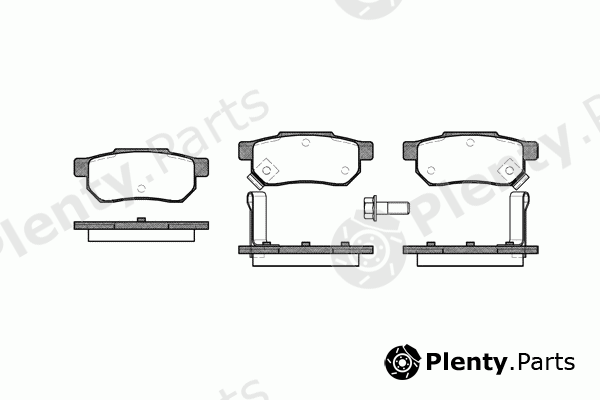  REMSA part 0233.02 (023302) Brake Pad Set, disc brake