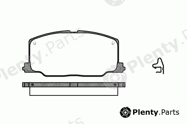  REMSA part 0268.04 (026804) Brake Pad Set, disc brake