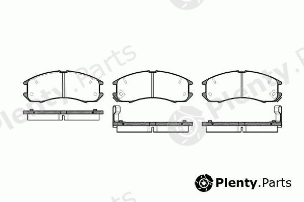  REMSA part 0273.02 (027302) Brake Pad Set, disc brake