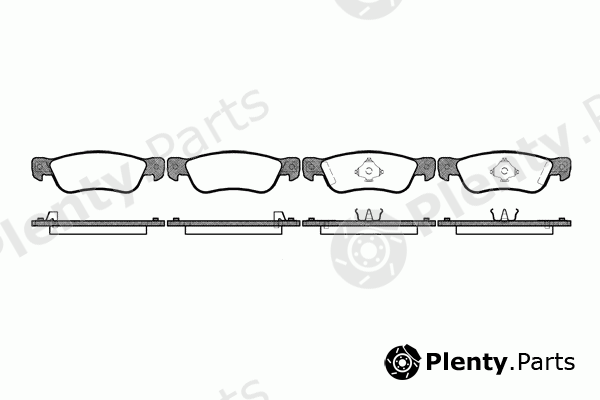  REMSA part 0295.04 (029504) Brake Pad Set, disc brake