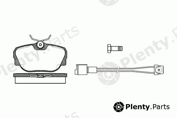  REMSA part 0296.02 (029602) Brake Pad Set, disc brake