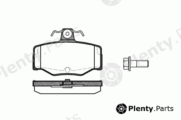  REMSA part 0343.00 (034300) Brake Pad Set, disc brake