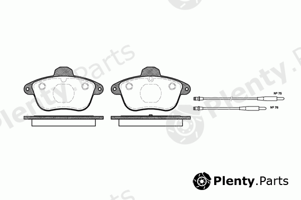  REMSA part 0401.14 (040114) Brake Pad Set, disc brake