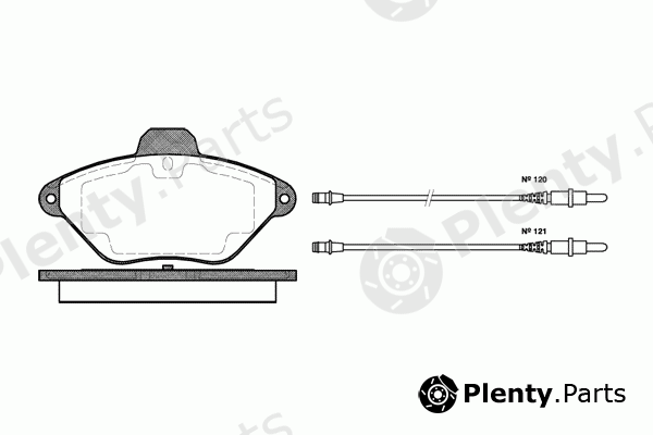  REMSA part 0439.04 (043904) Brake Pad Set, disc brake