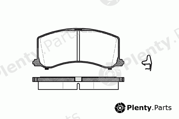  REMSA part 0595.02 (059502) Brake Pad Set, disc brake