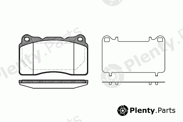  REMSA part 0666.10 (066610) Brake Pad Set, disc brake