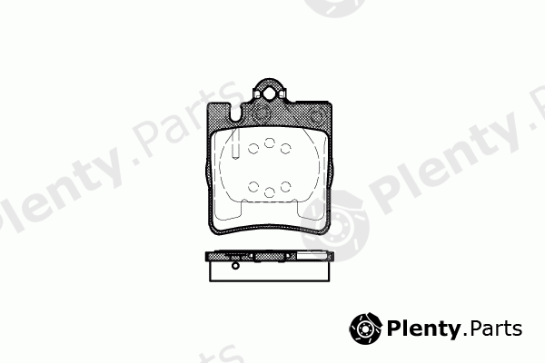  REMSA part 0709.00 (070900) Brake Pad Set, disc brake