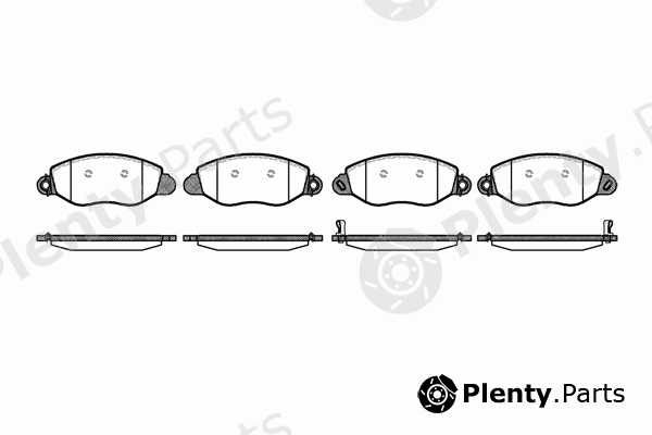  REMSA part 0772.12 (077212) Brake Pad Set, disc brake