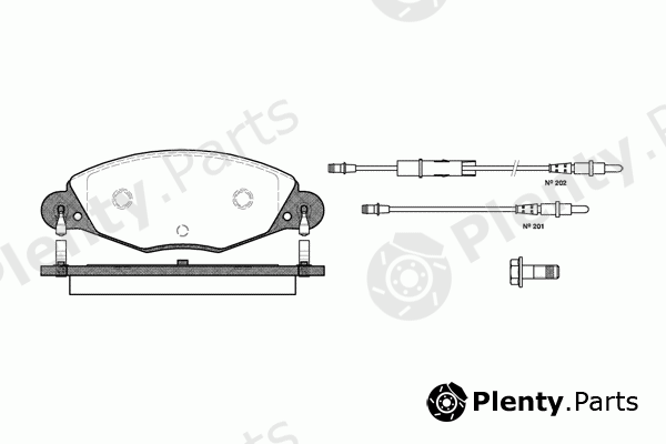  REMSA part 0827.04 (082704) Brake Pad Set, disc brake