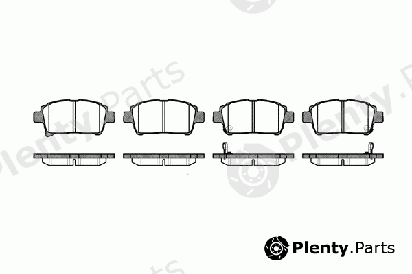  REMSA part 0971.02 (097102) Brake Pad Set, disc brake