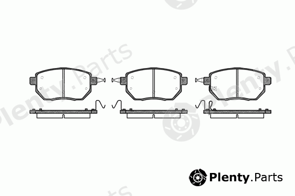  REMSA part 0985.02 (098502) Brake Pad Set, disc brake