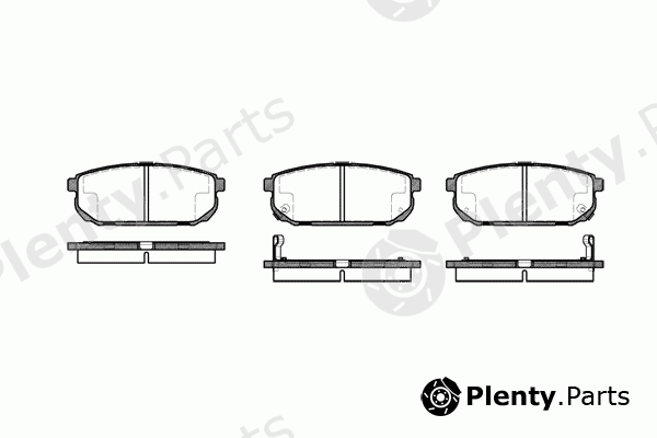  REMSA part 1042.02 (104202) Brake Pad Set, disc brake