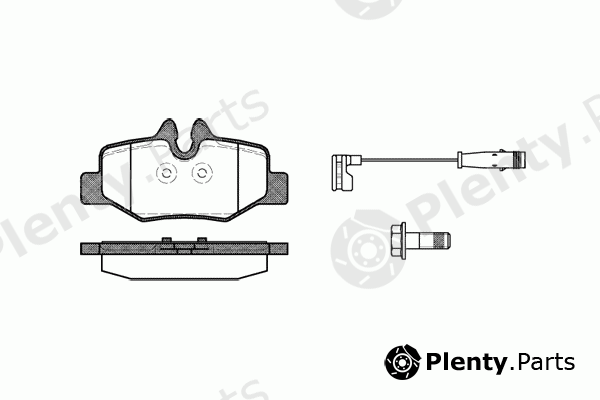  REMSA part 1110.02 (111002) Brake Pad Set, disc brake