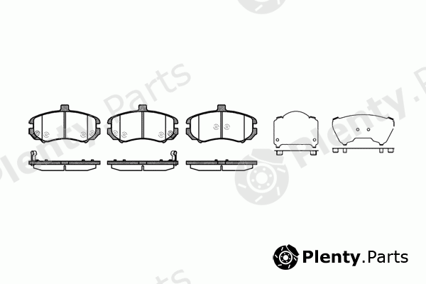  REMSA part 1194.02 (119402) Brake Pad Set, disc brake