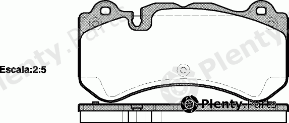  REMSA part 1279.00 (127900) Brake Pad Set, disc brake