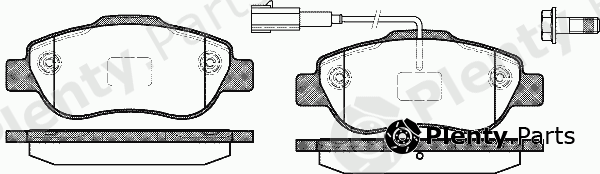  REMSA part 1100.11 (110011) Brake Pad Set, disc brake