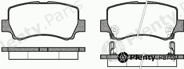  REMSA part 1309.02 (130902) Brake Pad Set, disc brake