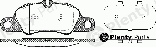  REMSA part 1366.00 (136600) Brake Pad Set, disc brake