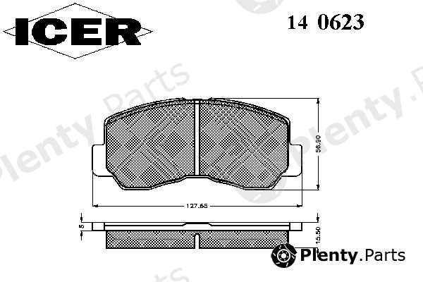 ICER part 140623 Brake Pad Set, disc brake