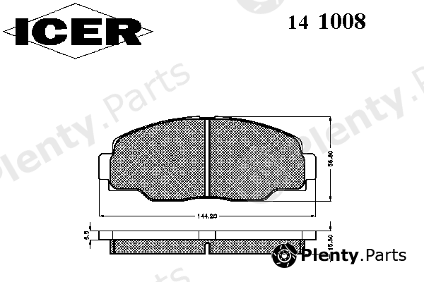  ICER part 141008 Brake Pad Set, disc brake