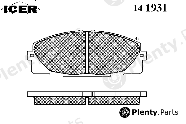  ICER part 141931 Brake Pad Set, disc brake