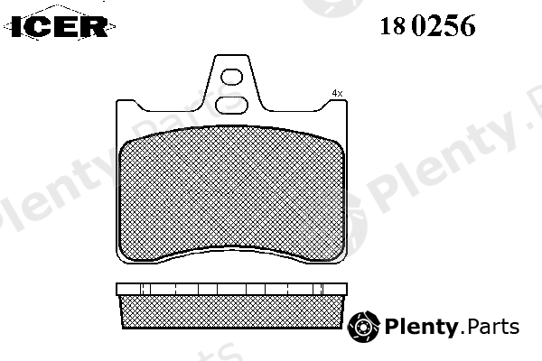  ICER part 180256 Brake Pad Set, disc brake