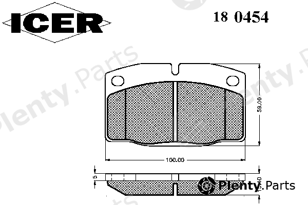  ICER part 180454 Brake Pad Set, disc brake
