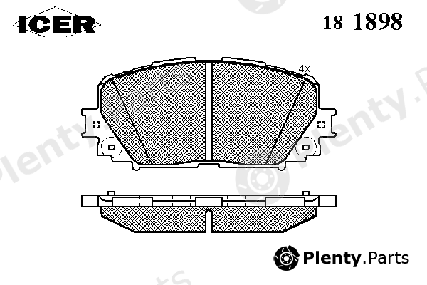  ICER part 181898 Brake Pad Set, disc brake