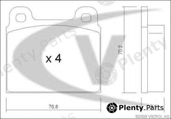  VAICO part V10-8122 (V108122) Brake Pad Set, disc brake