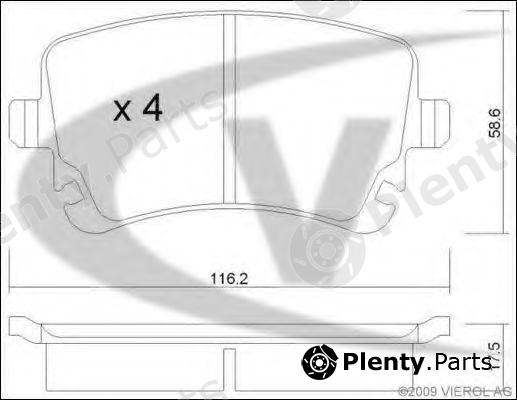  VAICO part V10-8188 (V108188) Brake Pad Set, disc brake
