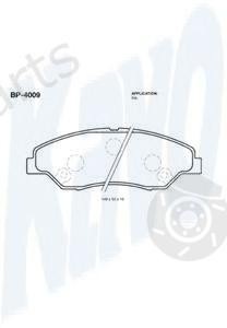  KAVO PARTS part BP-4009 (BP4009) Brake Pad Set, disc brake