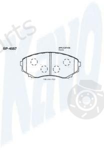  KAVO PARTS part BP-4557 (BP4557) Brake Pad Set, disc brake