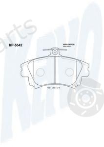  KAVO PARTS part BP-5542 (BP5542) Brake Pad Set, disc brake
