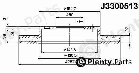  NIPPARTS part J3300513 Brake Disc