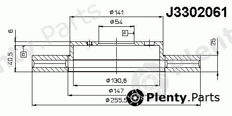  NIPPARTS part J3302061 Brake Disc