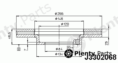  NIPPARTS part J3302068 Brake Disc