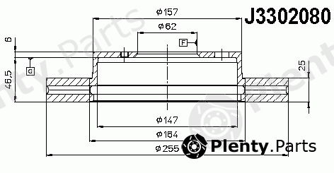  NIPPARTS part J3302080 Brake Disc