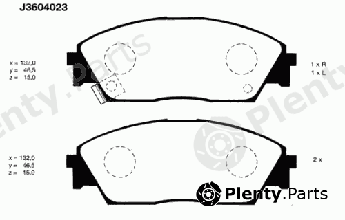  NIPPARTS part J3604023 Brake Pad Set, disc brake