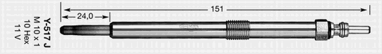  NGK part 3319 Glow Plug