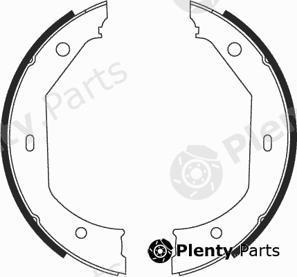 GIRLING part 5186569 Brake Shoe Set, parking brake