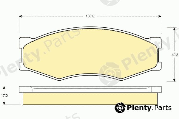 GIRLING part 6103189 Brake Pad Set, disc brake