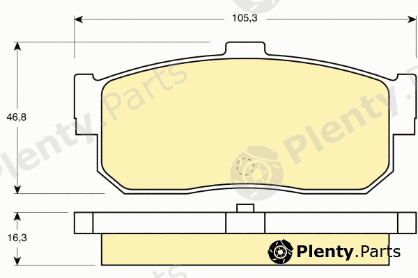  GIRLING part 6111729 Brake Pad Set, disc brake