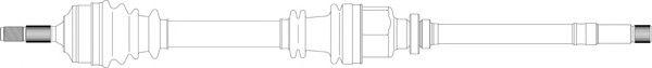  GENERAL RICAMBI part PE3186 Drive Shaft