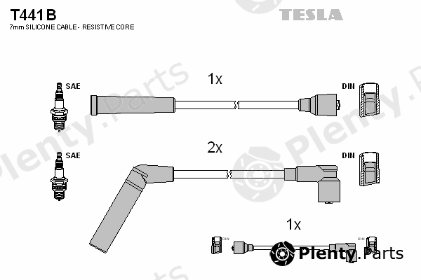  TESLA part T441B Ignition Cable Kit