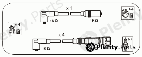  JANMOR part ABM2 Ignition Cable Kit