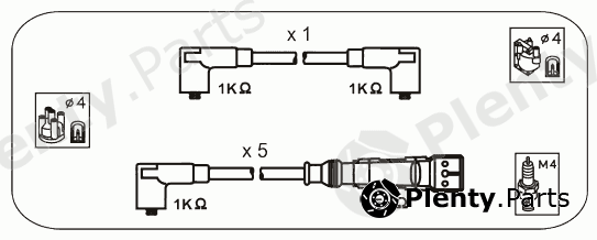  JANMOR part ABM25 Ignition Cable Kit