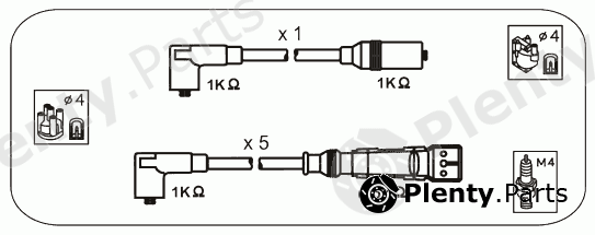  JANMOR part ABM36 Ignition Cable Kit